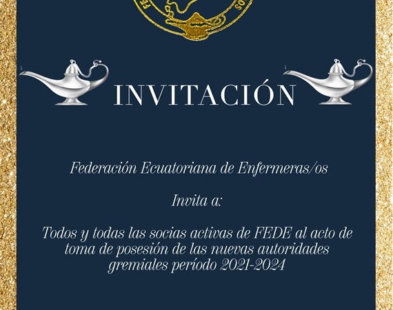 Pdta. de la FEPPEN, participo de la sesión de honor de la Federación Ecuatoriana de Enfermería