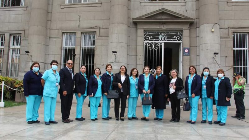 Delegación de la FEPPEN visita Hospitales de Perú con la Pdta. del Colegio de Enfermeras del Perú